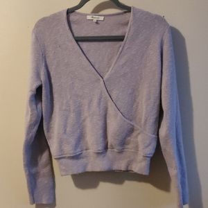 Madewell wrapfront sweater